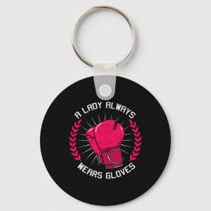 Chaveiro Uma Senhora Sempre Usa Luvas Boxeadora Boxer Trein