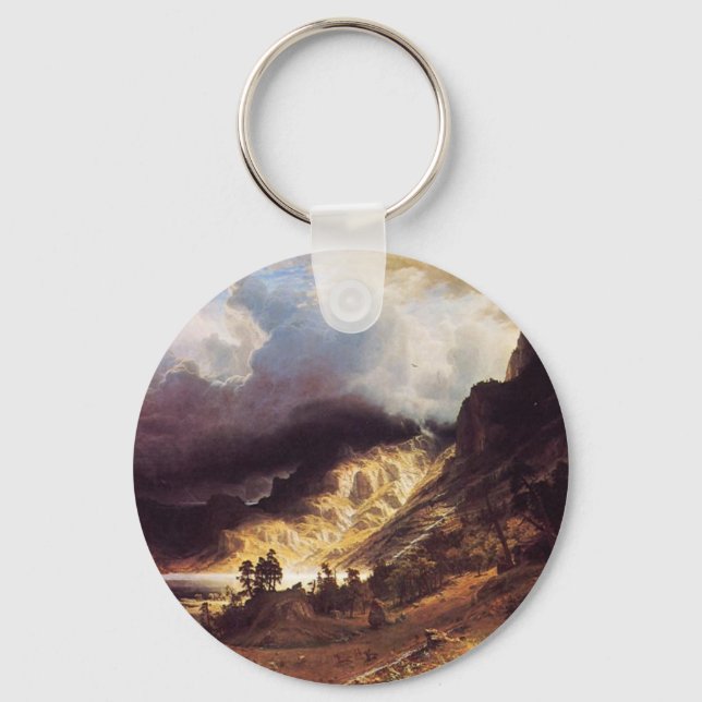 Chaveiro Uma tempestade nas Montanhas Rochosas, Bierstadt A (Frente)