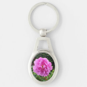 Chaveiro Uma Única Flor Rosa