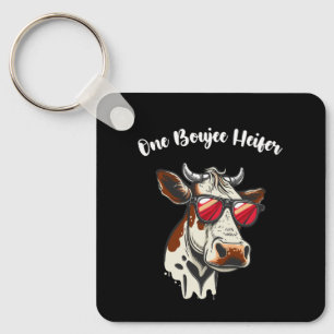 Chaveiro Uma Vaca Boujee Engraçada Vintage Retro