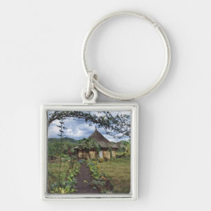 Chaveiro Uma vila nas Terras Altas, Goroka, Papua-Nova Guin