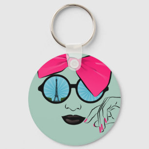 Chaveiro Uma visão do rosto do Arco de tamanho excessivo de