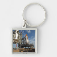 Uma vista Space Shuttle Atlantis no lançamento 39A