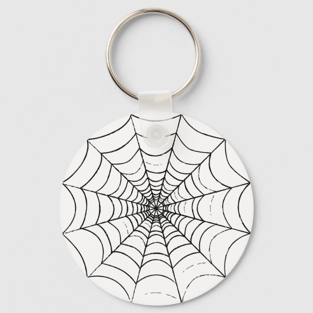Chaveiro Uma Web de aranha simples (Frente)