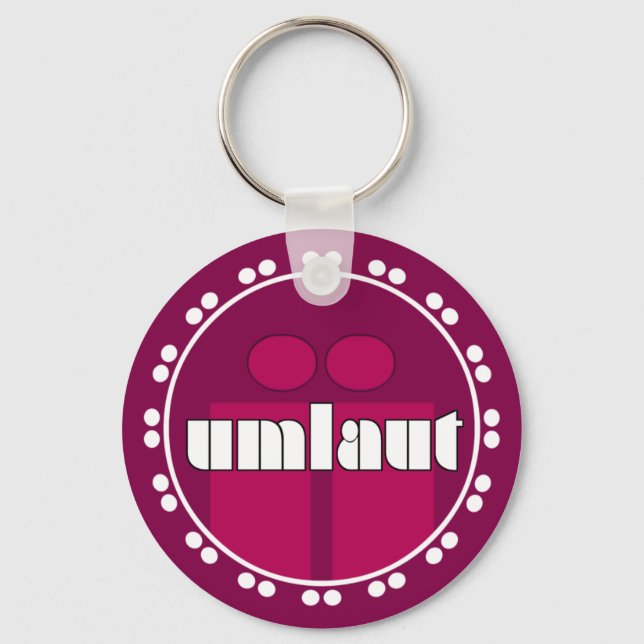 Chaveiro Umlaut Rondell Key Chains - Framboesa (Frente)