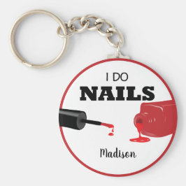 Chaveiro Unhas Personalizada Red I Do (Nail Technician)