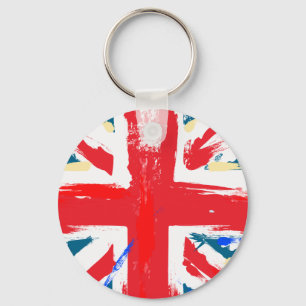 Chaveiro União Britânica Jack Flag Vintage Vestida