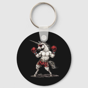 Chaveiro Unicórnio Boxeador Com Luvas de Boxe Kickboxing En