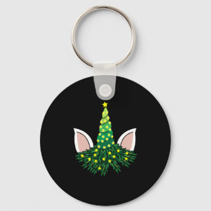 Chaveiro unicórnio da árvore de natal