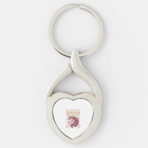 Chaveiro Unicórnio em Flor Desenho Elegante Zazzle_1