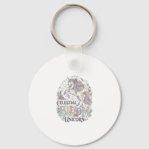 Chaveiro Unicórnio Flor Celestial Unicórnio Tipografia Veto