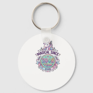 Chaveiro Unicórnio Mágico Desde Ano Design Gráfico Zazzle D