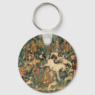 Chaveiro Unicórnio Medieval Antigo se Defendendo Arte