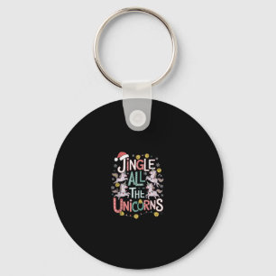 Chaveiro Unicórnios de Natal Tocam Todos Os Unicórnios do E