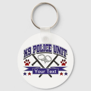 Chaveiro Unidade policial K9 personalizada