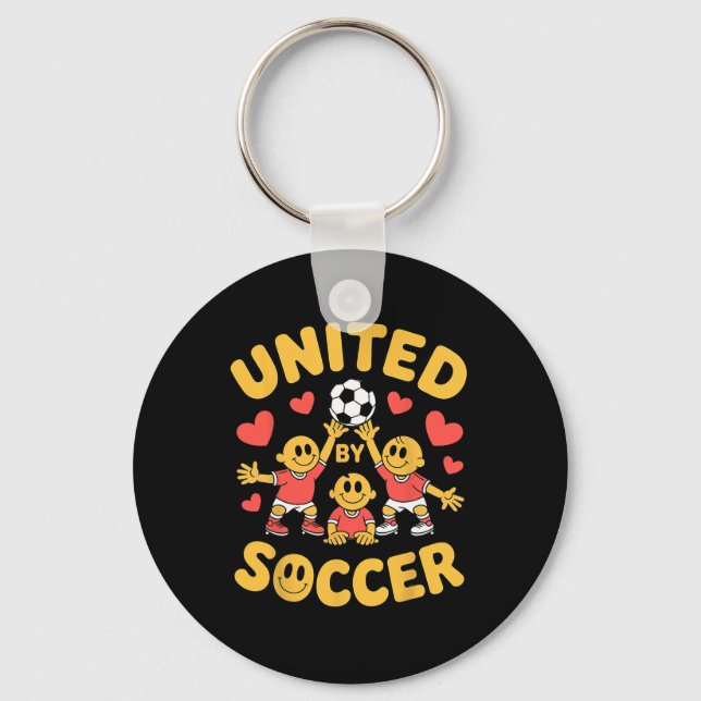 Chaveiro Unidos Pelo Futebol Fã Multicultural _1 (Frente)