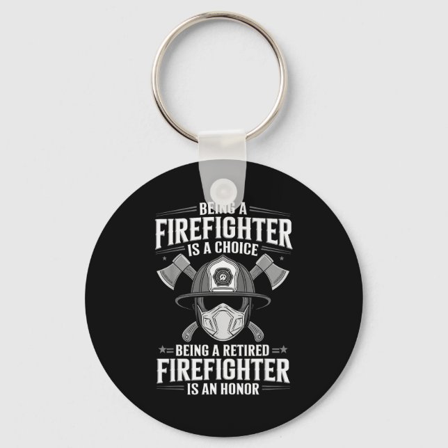 Chaveiro Uniforme de Bombeiro para Homens Mulheres Trabalho (Frente)
