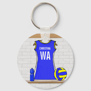 Chaveiro Uniforme de Netball Personalizada -