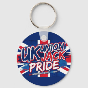 Chaveiro Union Jack Bandeira Britânica Personalizada Vintag