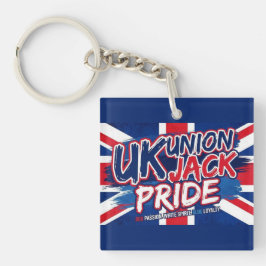 Chaveiro Union Jack British Flag Vintage Personalized