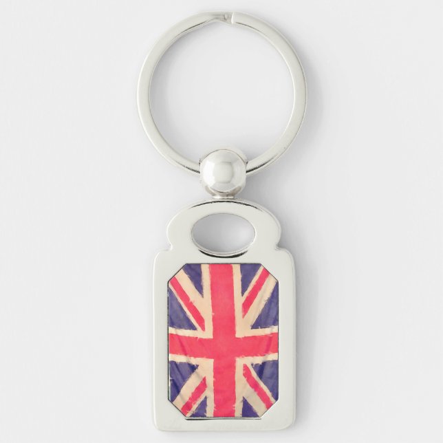 Chaveiro Union JACK FLAG grunge (Frente)