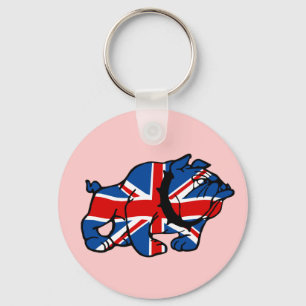 Chaveiro Union Jack patriótico