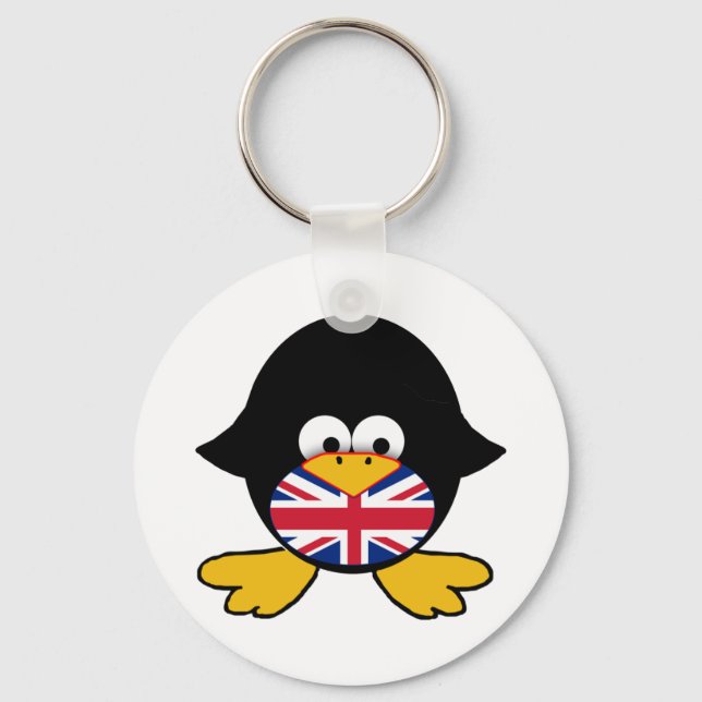 Chaveiro Union Jack Penguin (Frente)