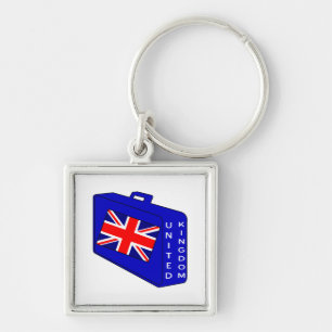 Chaveiro United Kingdom Blue Luggage