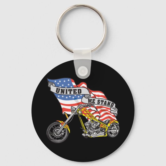 Chaveiro United We Stand Biker (Frente)