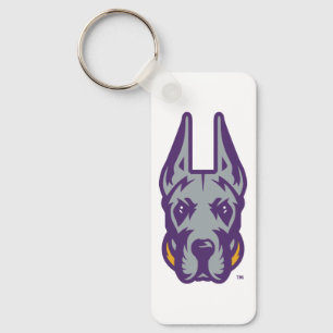 Chaveiro Universidade de Albany Great Dane Mascot Head
