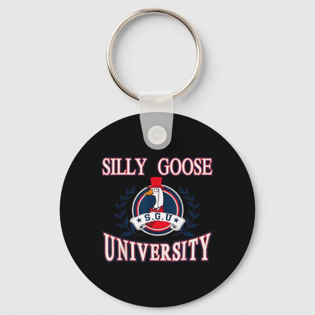 Chaveiro Universidade Silly Goose Meme Divertido (Frente)
