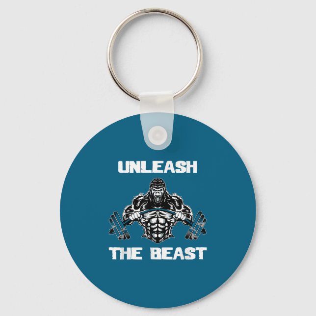 Chaveiro Unleahe Gorilla Bodybuilding Motivational Gift  (Frente)