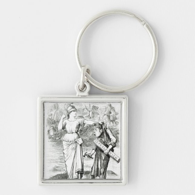 Chaveiro Uns desenhos animados franceses de Lesson', de (Frente)