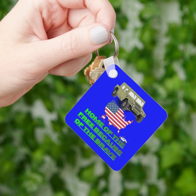 Chaveiro Unstoppable veterans blue (Mão)