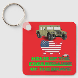 Chaveiro Unstoppable veterans bright red