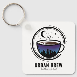 Chaveiro Urban Brew City Skyline Coffee
