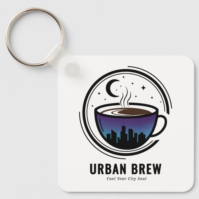 Chaveiro Urban Brew City Skyline Coffee (Frente)
