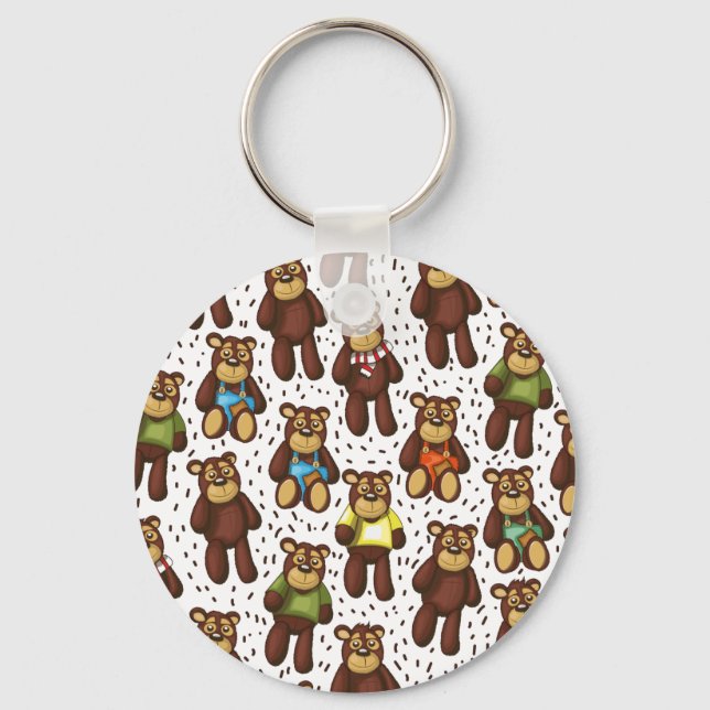 Chaveiro Ursa de pelúcia fofa (Frente)