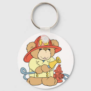 Chaveiro Urso Bombeiro Bonito