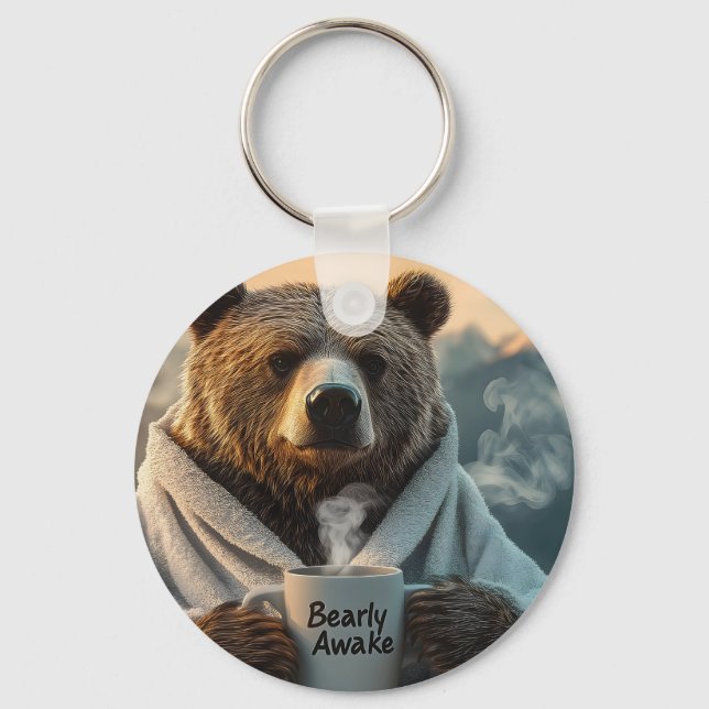 Chaveiro Urso com túnica de café (Frente)