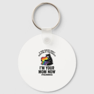 Chaveiro Urso de Abraço de Mãe Livre Orgulho Camisa Vintage