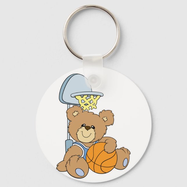 Chaveiro Urso de Basquete Bonito (Frente)