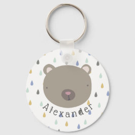 Chaveiro Urso de Cute de Nome Personalizável