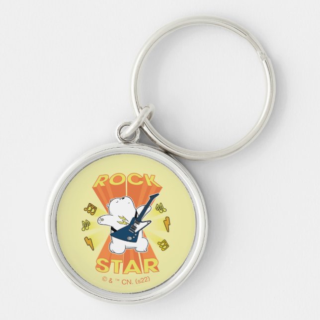 Chaveiro Urso de Gelo - Estrela de Rock (Frente)