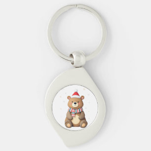 Chaveiro Urso de Natal