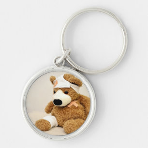 Chaveiro urso de pelúcia animal personalizado
