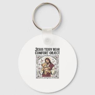 Chaveiro Urso de pelúcia Jesus Objeto de conforto Urso de p