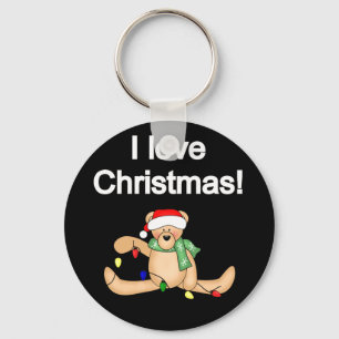 Chaveiro Urso de Teddy Adoro Camisetas de Natal e presentes