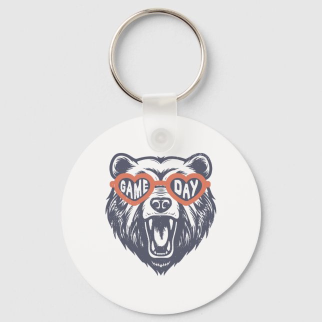 Chaveiro Urso do Dia do Jogo  (Frente)