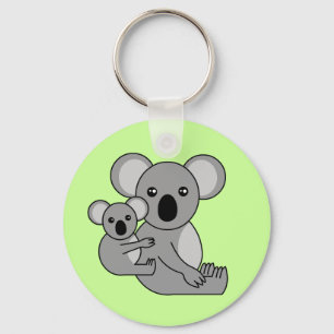 Chaveiro Urso e bebê de Koala bonito
